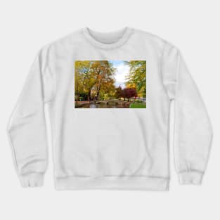 Autumn Trees Bourton on the Water Cotswolds Crewneck Sweatshirt